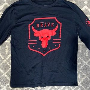 Boys black under armour long sleeve t shirt